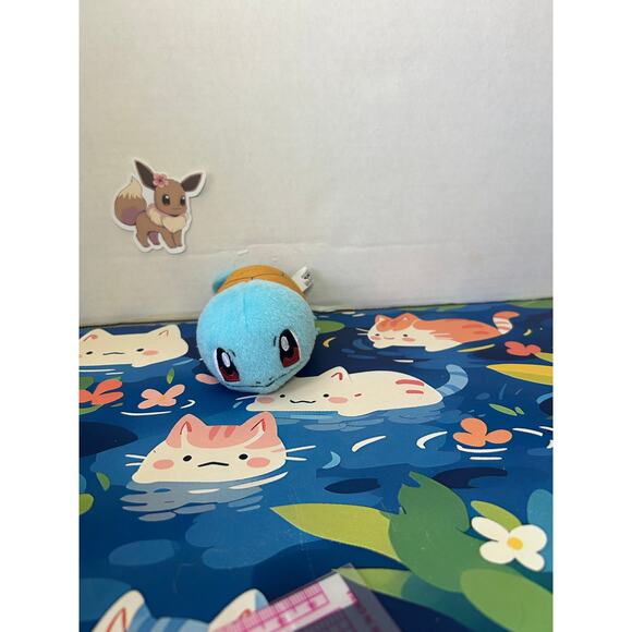 Pokemon Squirtle Kororin Laying Down Small Plush Toy  Stuffed - Picture 1 of 11